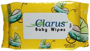CLARUS BABY WIPES 20`S