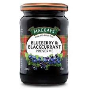 MACKAYS BLUEBERRY & BLACKCURRANT PRESERVE 340G