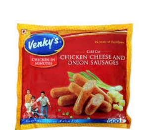 VENKY`S CHICKEN CHEESE & ONION SAUSAGES 500G