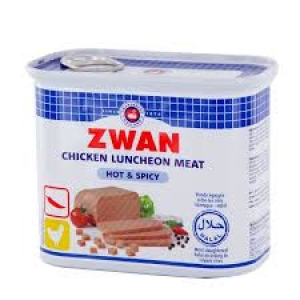 ZWAN CHICKEN LUNCHEON MEAT HOT & SPICY 340G