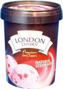 LONDON DAIRY NATURAL STRAWBERRY 1LT