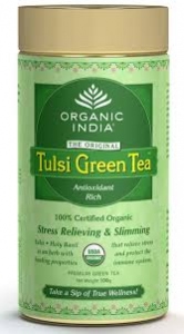 ORGANIC INDIA TULSI GREEN TEA TIN 100G