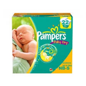 PAMPERS BABY-DRY NB-S( UP TO 8KG) 5D
