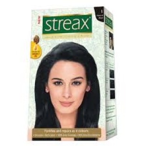 STREAX HAIR COLOUR 1 - NATURAL BLACK
