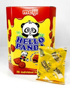 MEIJI HELLO PANDA BISCUITS WITH CHOCO CREAM 25G